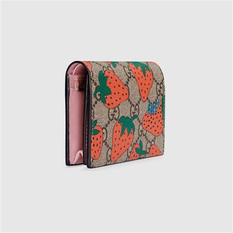 gucci wallet strawberry|Gucci Wallets for Women .